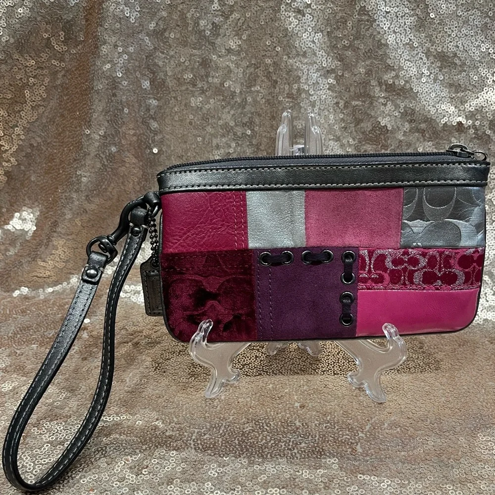 Coach EUC Patchwork Mini Purse / Wristlet - Picture 3 of 10